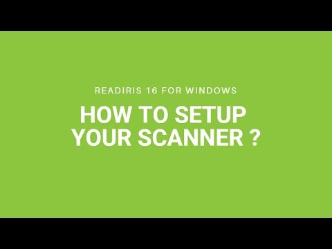 Readiris 16: How to setup your scanner?