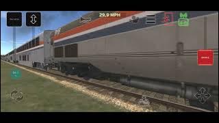 Train And Rail Yard Simulator Amtrak 916 Amtrak F7 Amtrak 96 Class 40 UP 5453 BVR 7518 SP 4449 @@@@