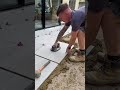 How to lay porcelain slabs ! #howto #construction #diy #builder