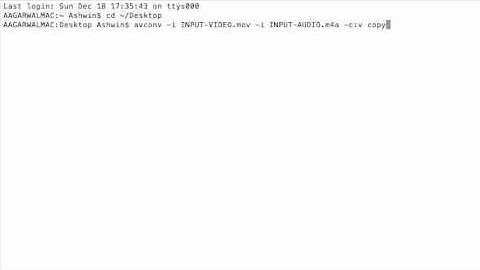 AVCONV Tutorial - Replace Audio