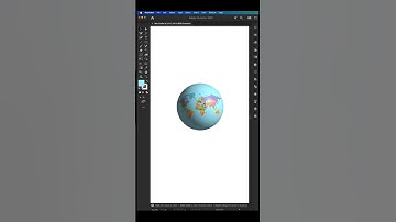 How To Create 3D Globe In Illustrator #adobeillustratortipsandtricks #howtocreatelogo #viralshorts