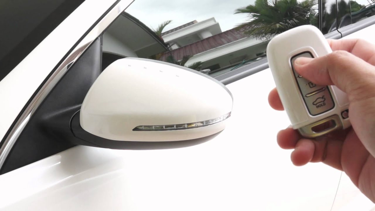 KIA Optima K5 Auto Fold Outside Rearview Mirror YouTube