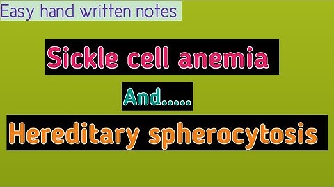 Sickle cell anemia | Hereditary spherocytosis | Urdu lecture | learn with Aroosa waheed