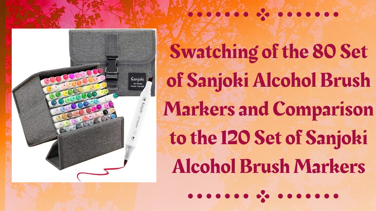 Sanjoki Alcohol Brush Markers 80 colors