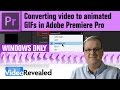 Converting video to animated GIFs in Adobe Premiere Pro