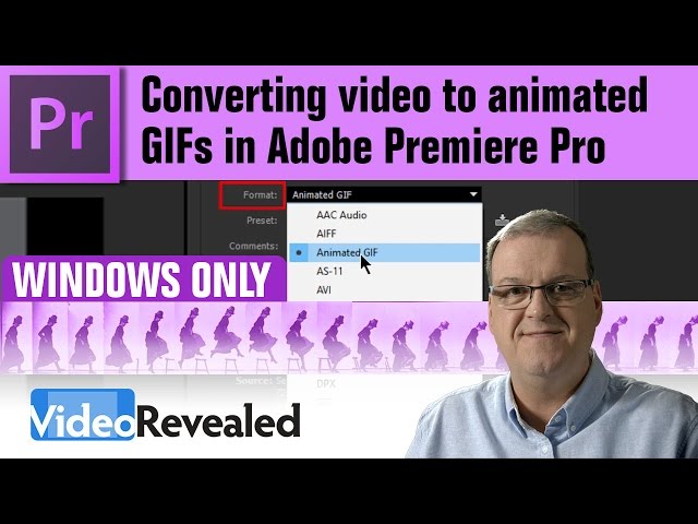 Converting video to animated GIFs in Adobe Premiere Pro 