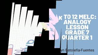 How to Answer Learning Tasks Week 1: Analogy Lesson: Quarter 1