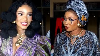 Moment Lizzy Anjorin And Iyabo Ojo Meet Face to Face At Jaiye Kuti Movie Premiere Of Alagbede