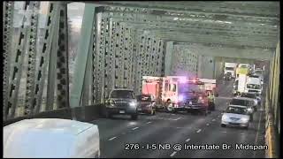 Interstate Bridge (I-5 northbound) Rollover Accident