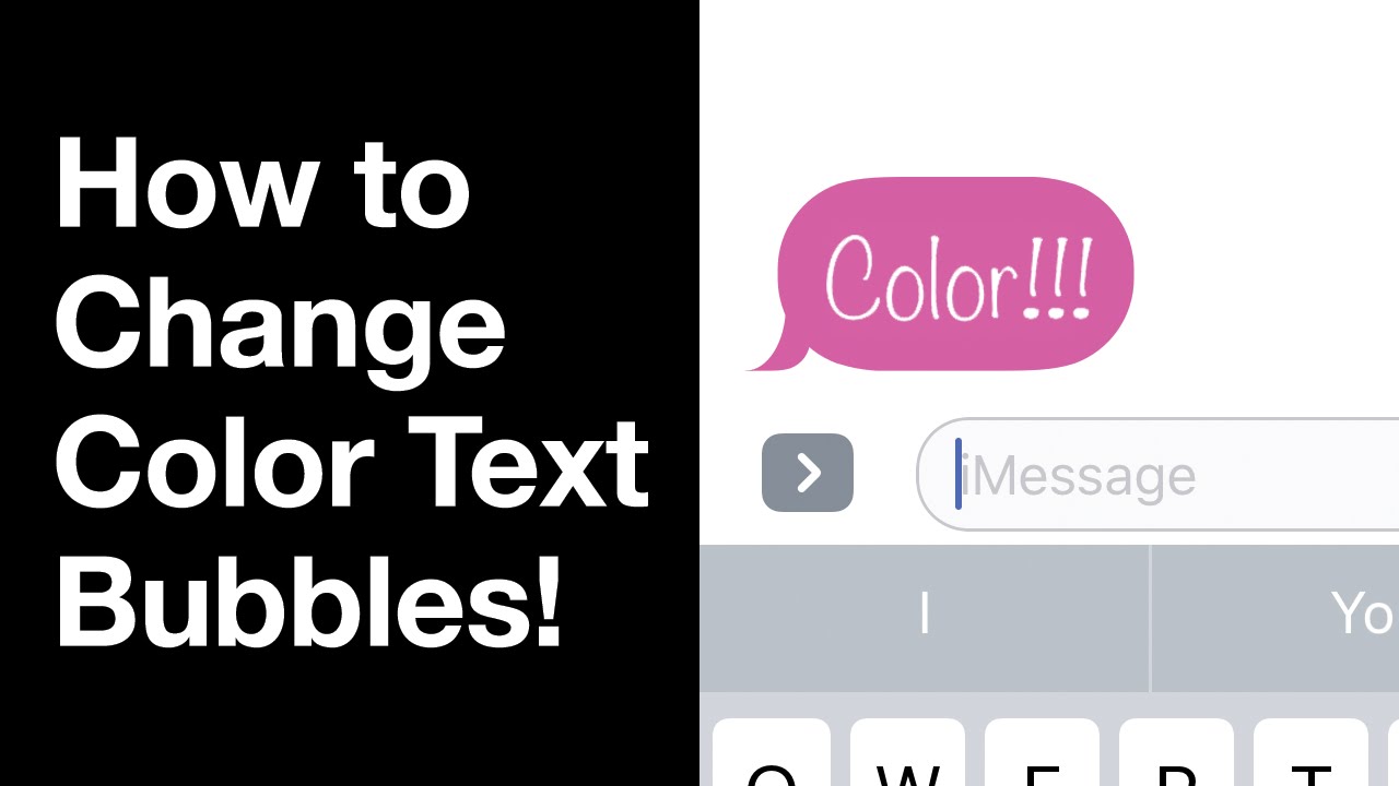 Use Color Text Bubbles to change the color of text bubbles, font, font size...