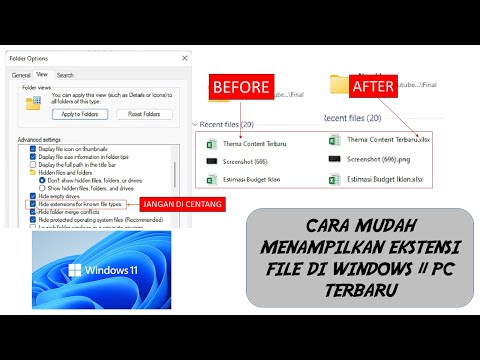 Cara Mudah Menampilkan Ekstensi File di Windows 11 Terbaru