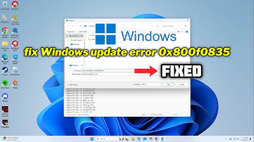 (FIXED) Windows update error 0x800f0835