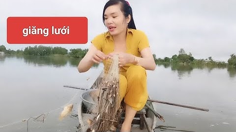 14/Giăng lưới mùa nước nổi dính bầy cá rô đồng ngon quá 