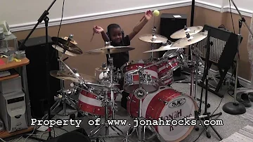 Nine Inch Nails -  March of the Pigs, Jonah Rocks, 5 Year Old Drummer