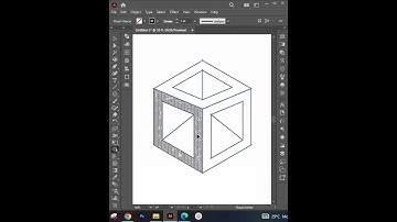 3D cube #adobeillustrator #logo #tutorial2024 #shorts #ytshort