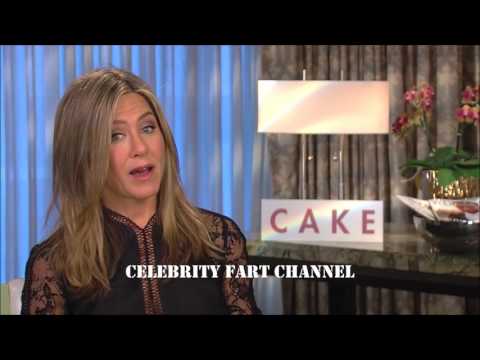 Jennifer Aniston fart blowing during interview