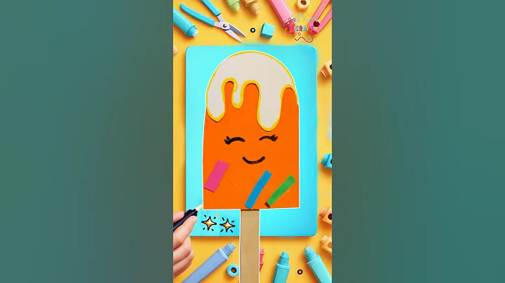 DIY Ice Cream Popsicle Stick Craft 🍦 | Fun & Easy Craft for Kids #diy #craft #craftyfun #kids