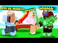 Fake RICH Girls Wanted Me To PAY Them, So 1v3 THEM... (ROBLOX BEDWARS)