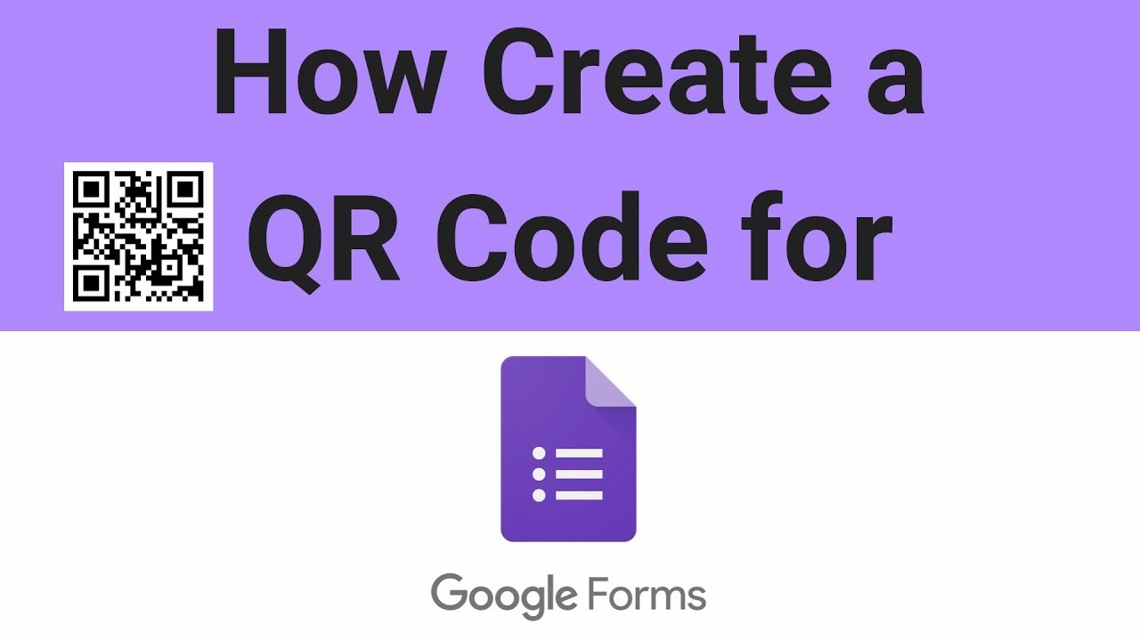 Google 양식에 대한 QR 코드를 만드는 방법