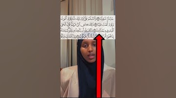 دختر حافظ سومالیایی در حال تلاوت سوره مریم با صدای آرام #محمد #مفتیمنک #حج #رقیه #سومالی
