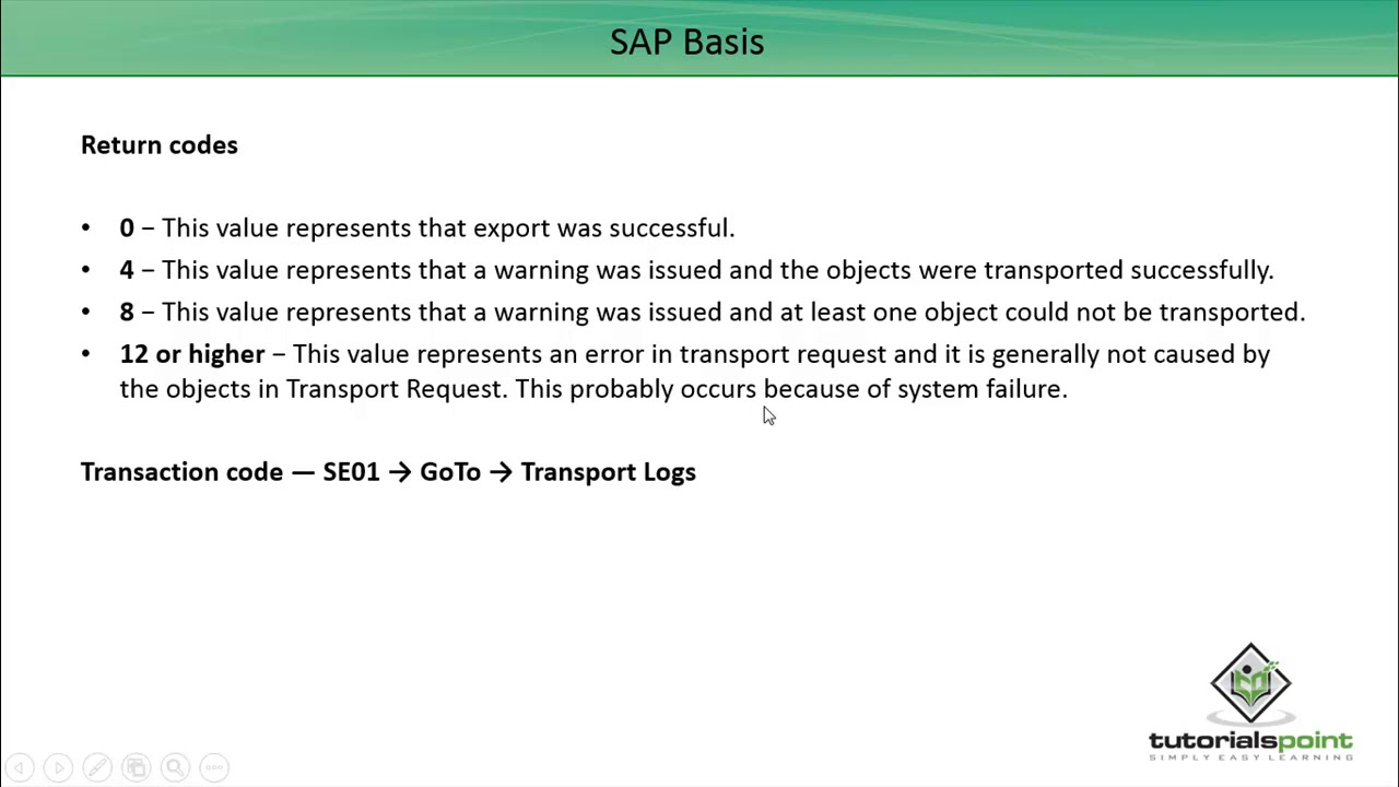 Sap Transport Log Sap Transport Log