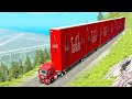 Giant Long Road Trains crashes #7 - Beamng drive