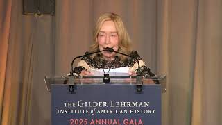 Doris Kearns Goodwin speaks at the 2025 Gilder Lehrman Institute Gala