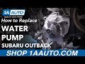 How to Replace Water Pump 2005-09 Subaru Outback