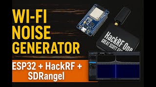 Homemade WiFi Jammer with ESP32 &amp; HackRF One | SDRangel Real-Time Demo