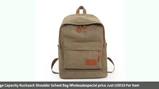 2019 New Fashion Man's Canvas Backpack Travel Schoolbag Male Backpack Men Large Capacity ...