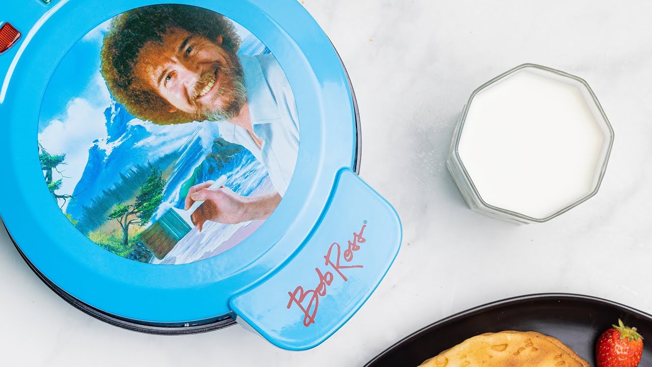 Tostapane Bob Ross Con Faccia Iconica Sul Toast - 2 Fette - Nuovo In Scatola