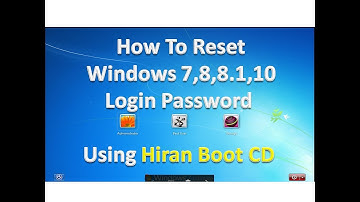 How To Reset Windows 7,8,8.1,10 Login Password Using Hiran Boot CD!!!