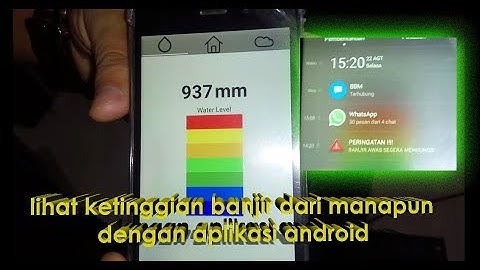 Monitoring ketinggian air (Banjir) melalui aplikasi android berbasis IOT | NodeMCU, App Inventor