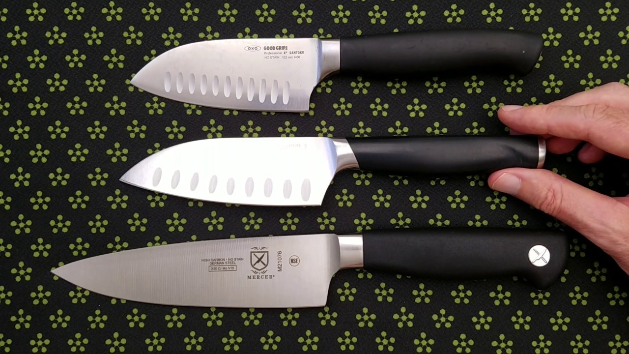 OXO Good Grips Pro 4 5" Mini Santoku Knife Review YouTube