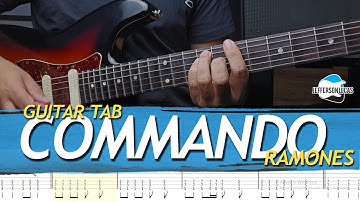 RAMONES - COMMANDO GUITAR LESSON + TAB