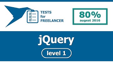 Freelancer - jQuery - level 1 - test (80%)