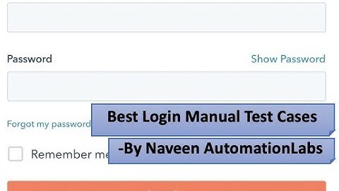 Top Login Page Test Cases - Manual Testing Interview Questions