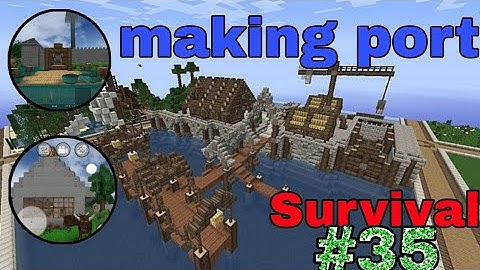making port 🚤 || Survival #35 || mini block craft Survival || #kbcraft