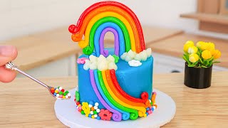 Rainbow Chocolate Cake🌈 Satisfying Miniature Sprinkles Chocolate Buttercream Cake | Mini Cakes