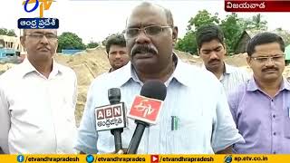 AP Vigilance Team Found Illegal Storage Of Send Vijayawada | Misused Govt Free sand screenshot 1