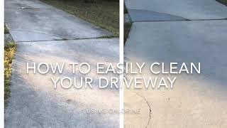 How To Clean Your Driveway With Regular Pool Chlorine And A Pump Sprayer