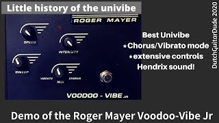 Demo of the Roger Mayer voodoo-vibe jr, and a little history of the Univibe