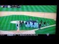Oak @ Det. Players curse. Benches Clear.