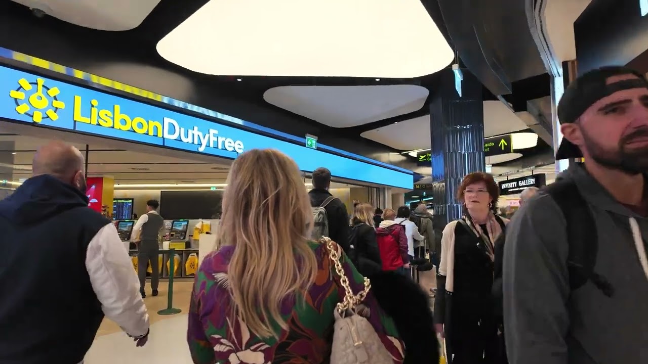 Lisbon Humberto Delgado airport walk