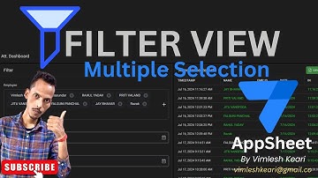 How to Create a Multiple Selection Filter in AppSheet