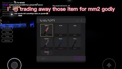 Trading away my breaking point items for mm2 godly