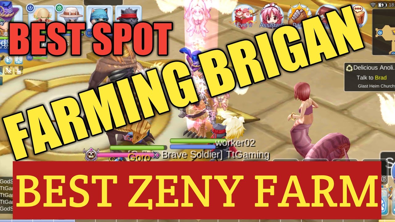 brigan ro ใช้ทําอะไร Update 2022 Farming Zeny Ragnarok Mobile - Best Spot Farming Brigan