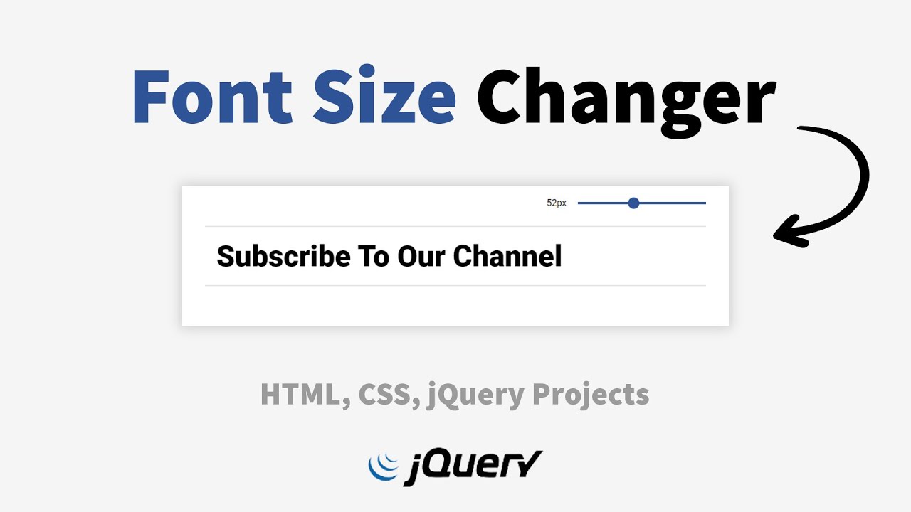 Increase  Decrease Font Size Using Jquery | Font-Size Changer | Designtorch