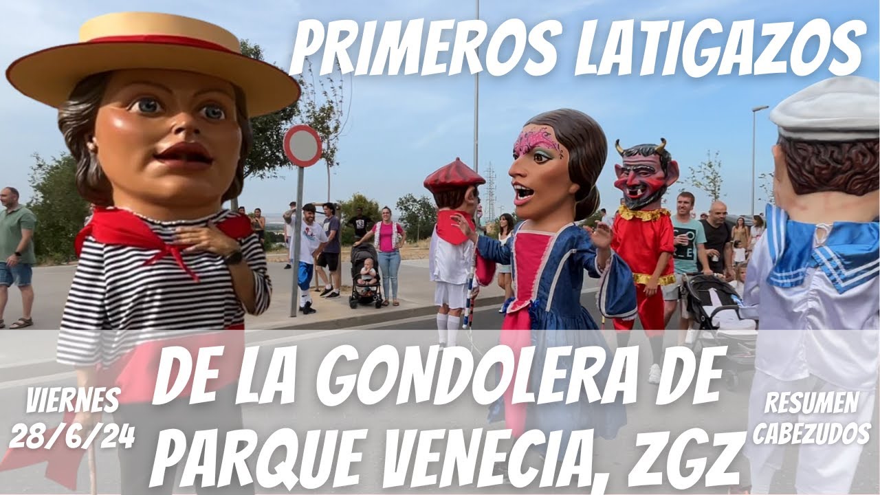 Primer Recorrido de La Gondolera de Parque Venecia | Zaragoza