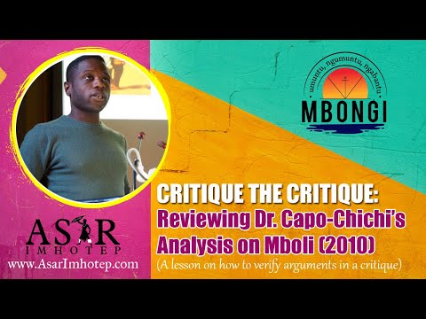 Reviewing Capo Chichi s analysis of Mboli: Part 03 @AsarImhotep